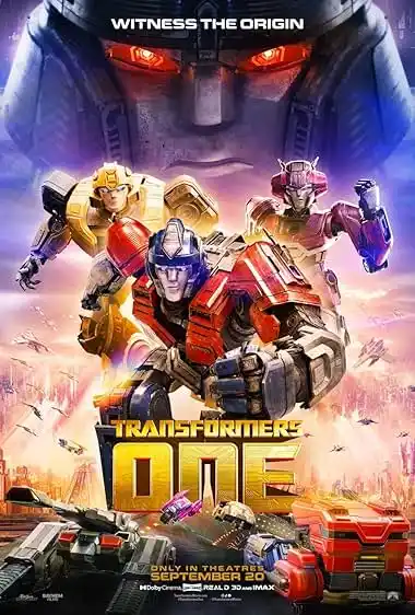 Vegamoovies Transformers One (2024) Movie Poster